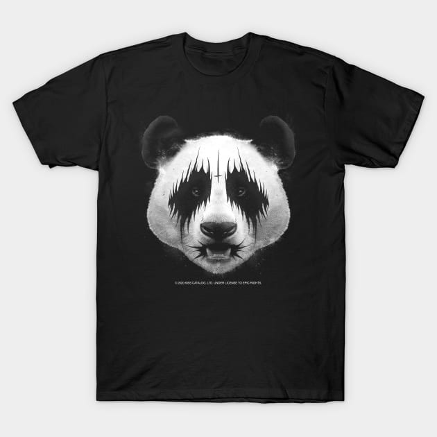 KISS Rock Music Panda T-Shirt by Evoke Collective